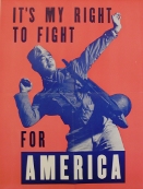 My Right to Fight For America Recruitment Poster